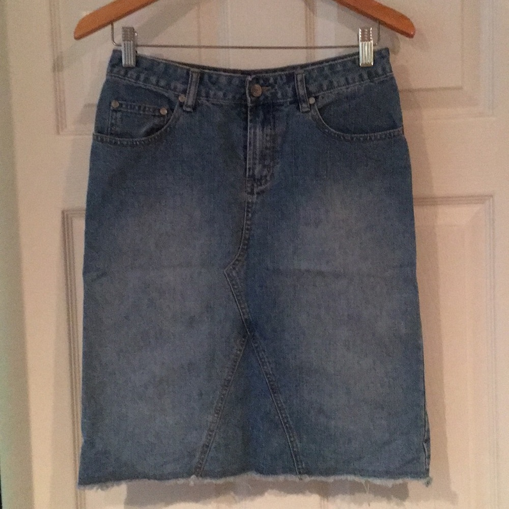 Mid length Jean skirt